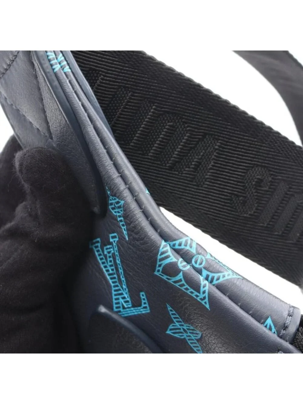 Louis Vuitton Waist Bag Body Duo Sling Blue Leather - Picture 10 of 10